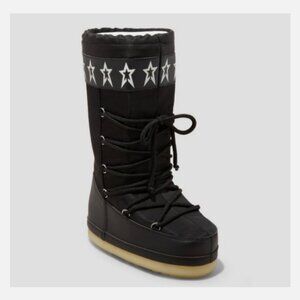 Women's Buffy Winter Boots - Wild Fable Black 10